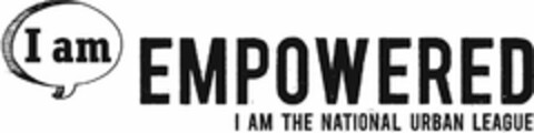 I AM EMPOWERED I AM THE NATIONAL URBAN LEAGUE Logo (USPTO, 03/11/2010)