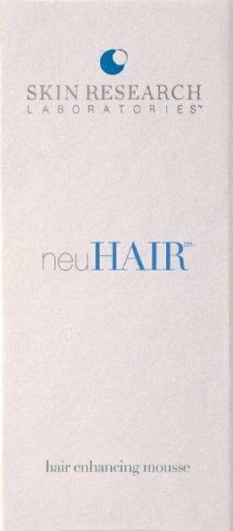 SKIN RESEARCH LABORATORIES - NEUHAIR - HAIR ENHANCING FORMULA Logo (USPTO, 11.09.2012)