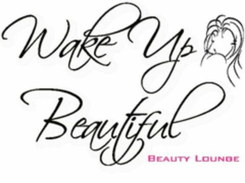 WAKE UP BEAUTIFUL BEAUTY LOUNGE Logo (USPTO, 01/02/2013)