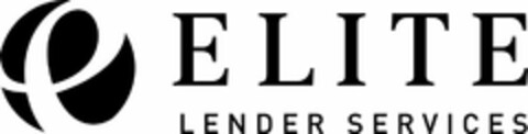 E ELITE LENDER SERVICES Logo (USPTO, 07.03.2013)
