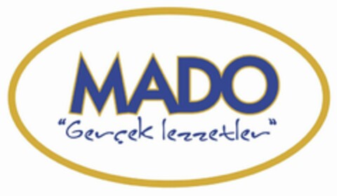 MADO "GERCEK LEZZETLER" Logo (USPTO, 28.08.2013)