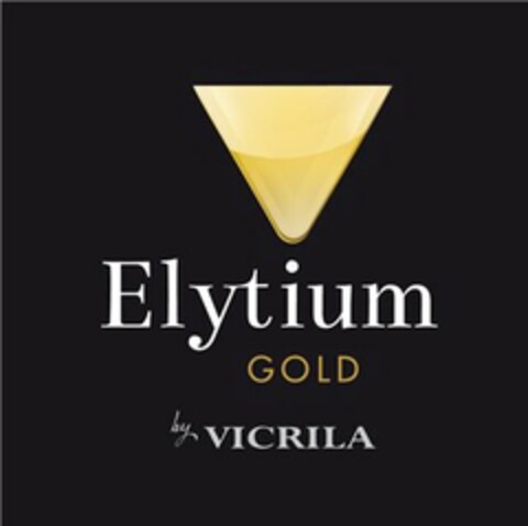 ELYTIUM GOLD BY VICRILA Logo (USPTO, 02/10/2014)