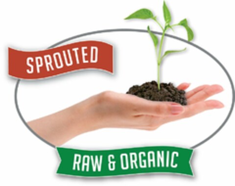 SPROUTED, RAW & ORGANIC Logo (USPTO, 03/09/2014)