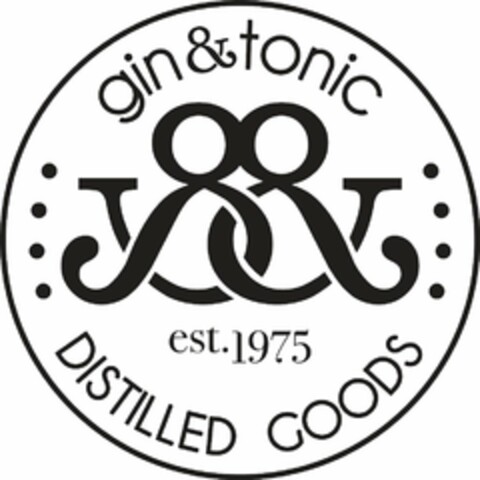 GIN & TONIC EST. 1975 DISTILLED GOODS Logo (USPTO, 21.05.2015)