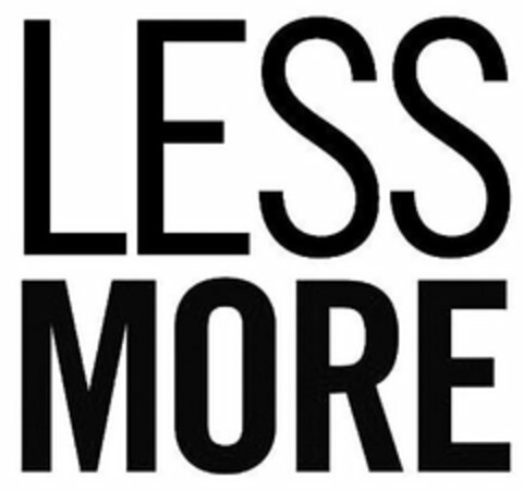 LESS MORE Logo (USPTO, 10.02.2016)