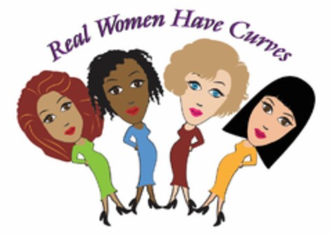 REAL WOMEN HAVE CURVES Logo (USPTO, 28.11.2016)