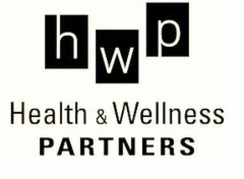 HWP HEALTH AND WELLNESS PARTNERS Logo (USPTO, 08.05.2017)