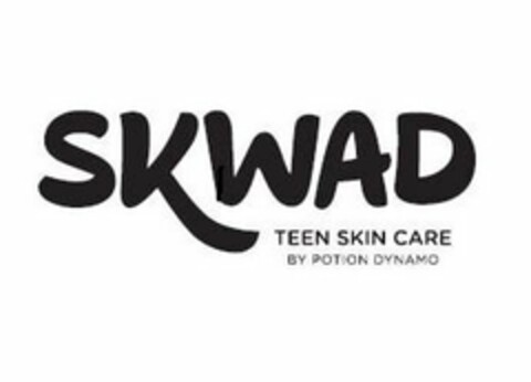 SKWAD TEEN SKIN CARE BY POTION DYNAMO Logo (USPTO, 17.05.2018)