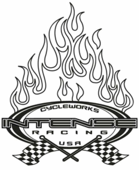 CYCLEWORKS INTENSE RACING USA Logo (USPTO, 02.07.2019)