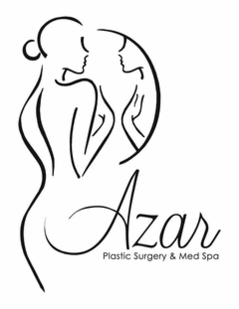 AZAR PLASTIC SURGERY & MED SPA Logo (USPTO, 10/21/2019)