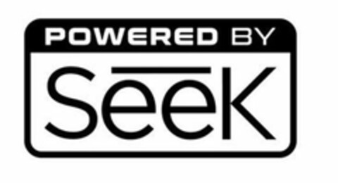 POWERED BY SEEK Logo (USPTO, 04/09/2020)