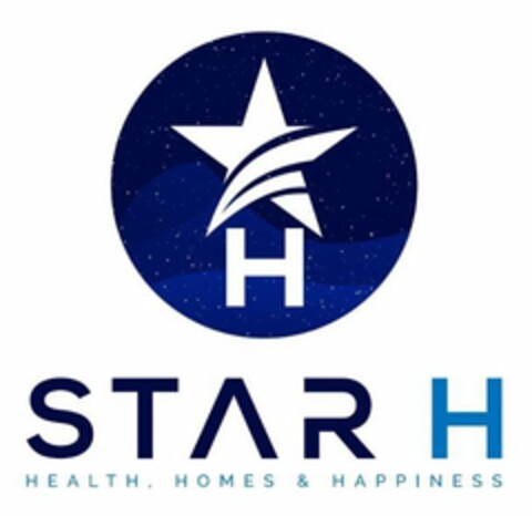 STAR H H HEALTH HOMES & HAPPINESS Logo (USPTO, 01.05.2020)