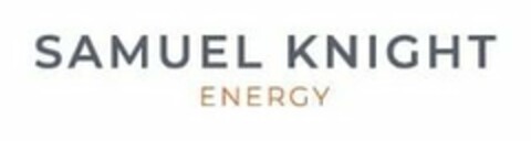 SAMUEL KNIGHT ENERGY Logo (USPTO, 20.07.2020)