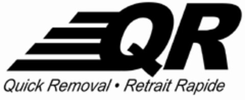 QR QUICK REMOVAL - RETRAIT RAPIDE Logo (USPTO, 01/22/2010)