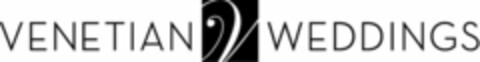 VENETIAN V WEDDINGS Logo (USPTO, 05.07.2010)