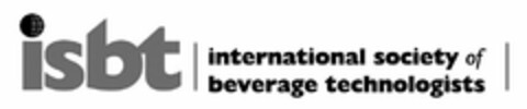 ISBT INTERNATIONAL SOCIETY OF BEVERAGE TECHNOLOGISTS Logo (USPTO, 08/09/2010)