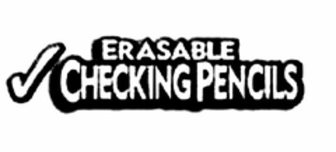 ERASABLE CHECKING PENCILS Logo (USPTO, 08/27/2010)