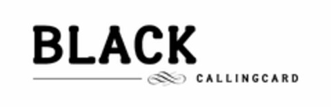 BLACK CALLING CARD Logo (USPTO, 28.09.2011)