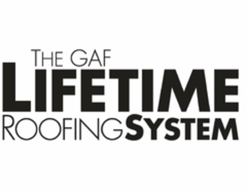 THE GAF LIFETIME ROOFINGSYSTEM Logo (USPTO, 03.11.2011)