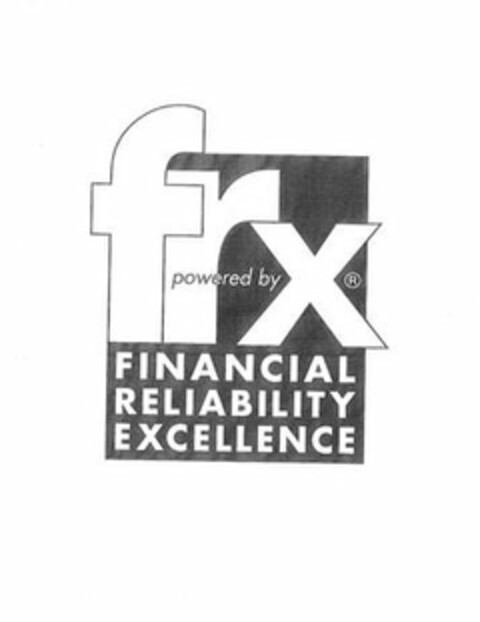 POWERED BY FRX FINANCIAL RELIABILITY EXCELLENCE Logo (USPTO, 18.05.2012)