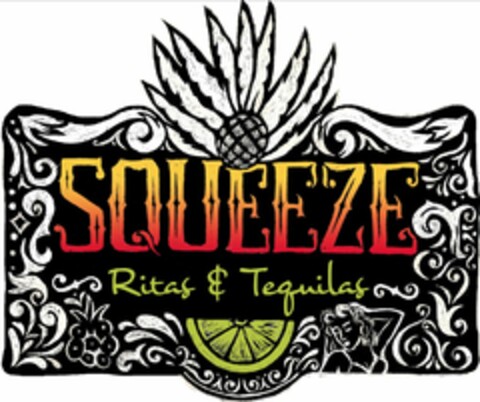 SQUEEZE RITAS & TEQUILAS Logo (USPTO, 27.08.2012)