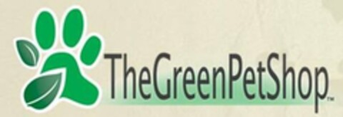 THEGREENPETSHOP Logo (USPTO, 25.04.2013)