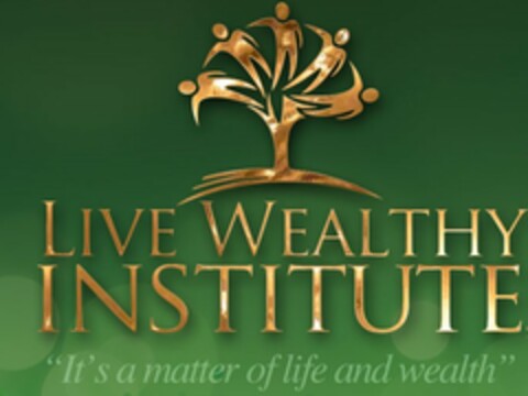 LIVE WEALTHY INSTITUTE "IT'S A MATTER OF LIFE AND WEALTH" Logo (USPTO, 28.02.2014)