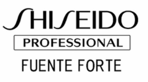 SHISEIDO PROFESSIONAL FUENTE FORTE Logo (USPTO, 25.04.2014)