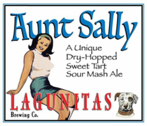 AUNT SALLY A UNIQUE DRY-HOPPED SWEET TART SOUR MASH ALE LAGUNITAS BREWING COMPANY Logo (USPTO, 05.02.2016)