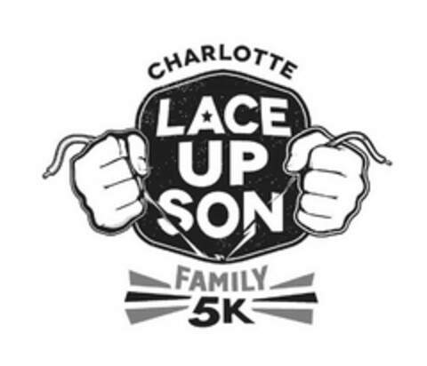 LACE UP SON CHARLOTTE FAMILY 5K Logo (USPTO, 16.03.2016)