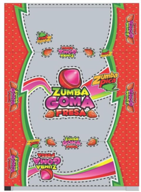 ZUMBA GOMA FRESA Logo (USPTO, 04.04.2016)