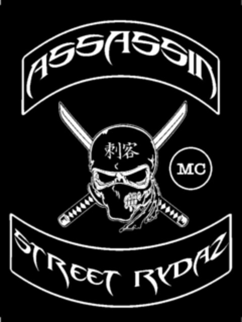 ASSASSIN STREET RYDAZ MC Logo (USPTO, 05/25/2016)