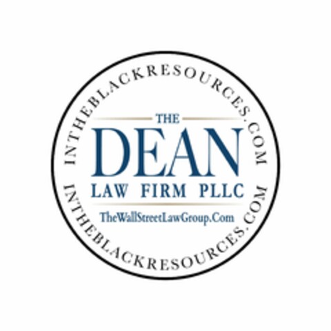 THE DEAN LAW FIRM PLLC THEWALLSTREETLAWGROUP.COM INTHEBLACKRESOURCES.COM Logo (USPTO, 24.05.2018)