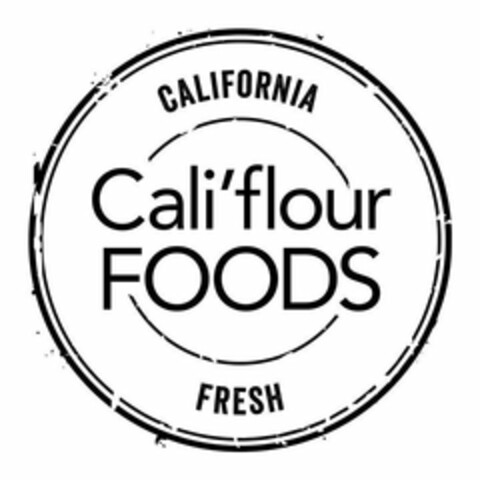 CALIFORNIA FRESH CALI'FLOUR FOODS Logo (USPTO, 20.09.2018)