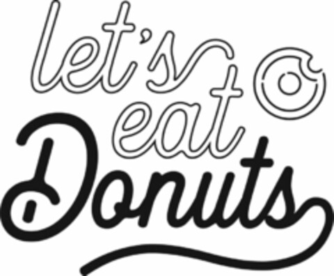 LET'S EAT DONUTS Logo (USPTO, 19.03.2019)