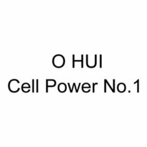 O HUI CELL POWER NO. 1 Logo (USPTO, 06/04/2020)