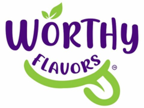 WORTHY FLAVORS Logo (USPTO, 10.06.2020)