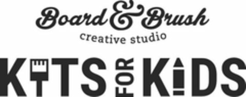 BOARD & BRUSH CREATIVE STUDIO KITS FOR KIDS Logo (USPTO, 19.07.2020)