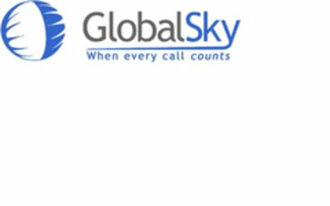 GLOBALSKY WHEN EVERY CALL COUNTS Logo (USPTO, 12.03.2009)