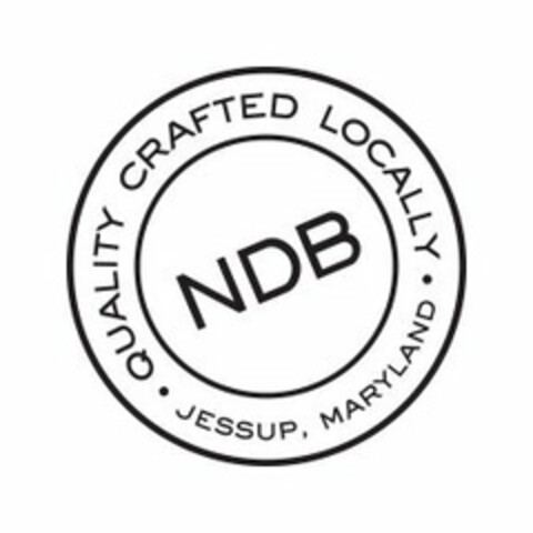 QUALITY CRAFTED LOCALLY NDB JESSUP, MARYLAND Logo (USPTO, 24.05.2010)