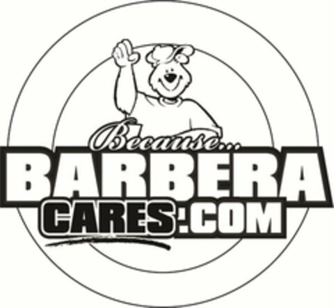 BECAUSE... BARBERA CARES.COM Logo (USPTO, 26.04.2012)