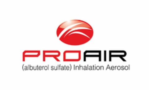 PROAIR (ALBUTEROL SULFATE) INHALATION AEROSOL Logo (USPTO, 31.07.2012)