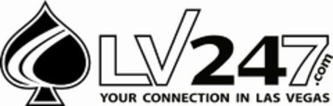 LV247.COM YOUR CONNECTION IN LAS VEGAS Logo (USPTO, 03.05.2013)