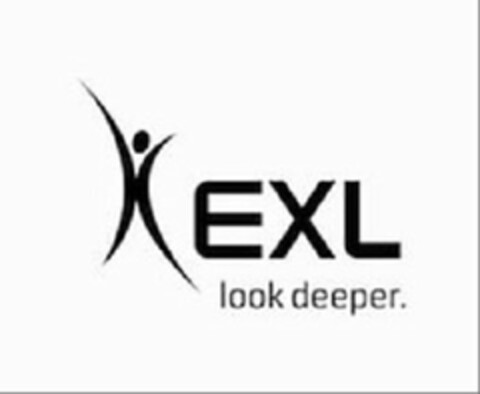 EXL LOOK DEEPER. Logo (USPTO, 09.08.2013)