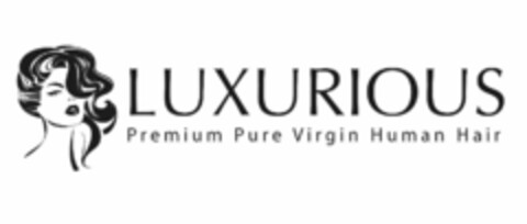 LUXURIOUS PREMIUM PURE VIRGIN HUMAN HAIR Logo (USPTO, 12.01.2015)