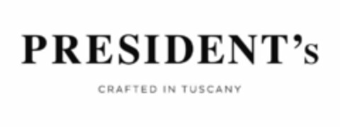 PRESIDENT'S CRAFTED IN TUSCANY Logo (USPTO, 10.06.2015)