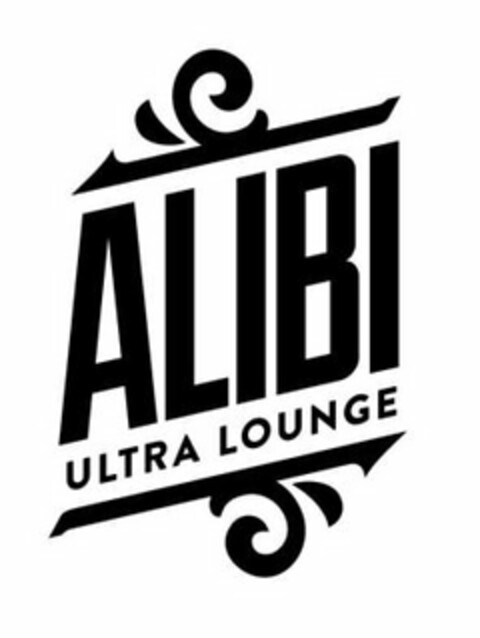 ALIBI ULTRA LOUNGE Logo (USPTO, 06/15/2016)