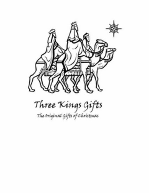 THREE KINGS GIFTS THE ORIGINAL GIFTS OF CHRISTMAS Logo (USPTO, 11.09.2017)