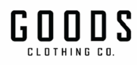 GOODS CLOTHING CO. Logo (USPTO, 09/21/2017)