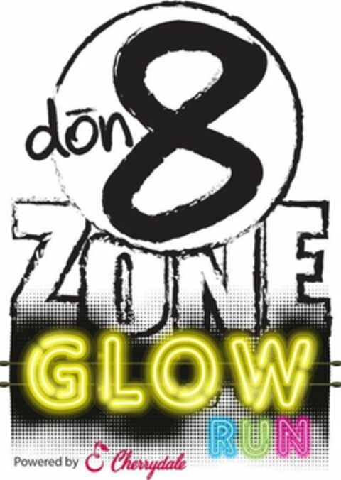 DON8 ZONE GLOW RUN POWERED BY C CHERRYDALE Logo (USPTO, 02/09/2018)